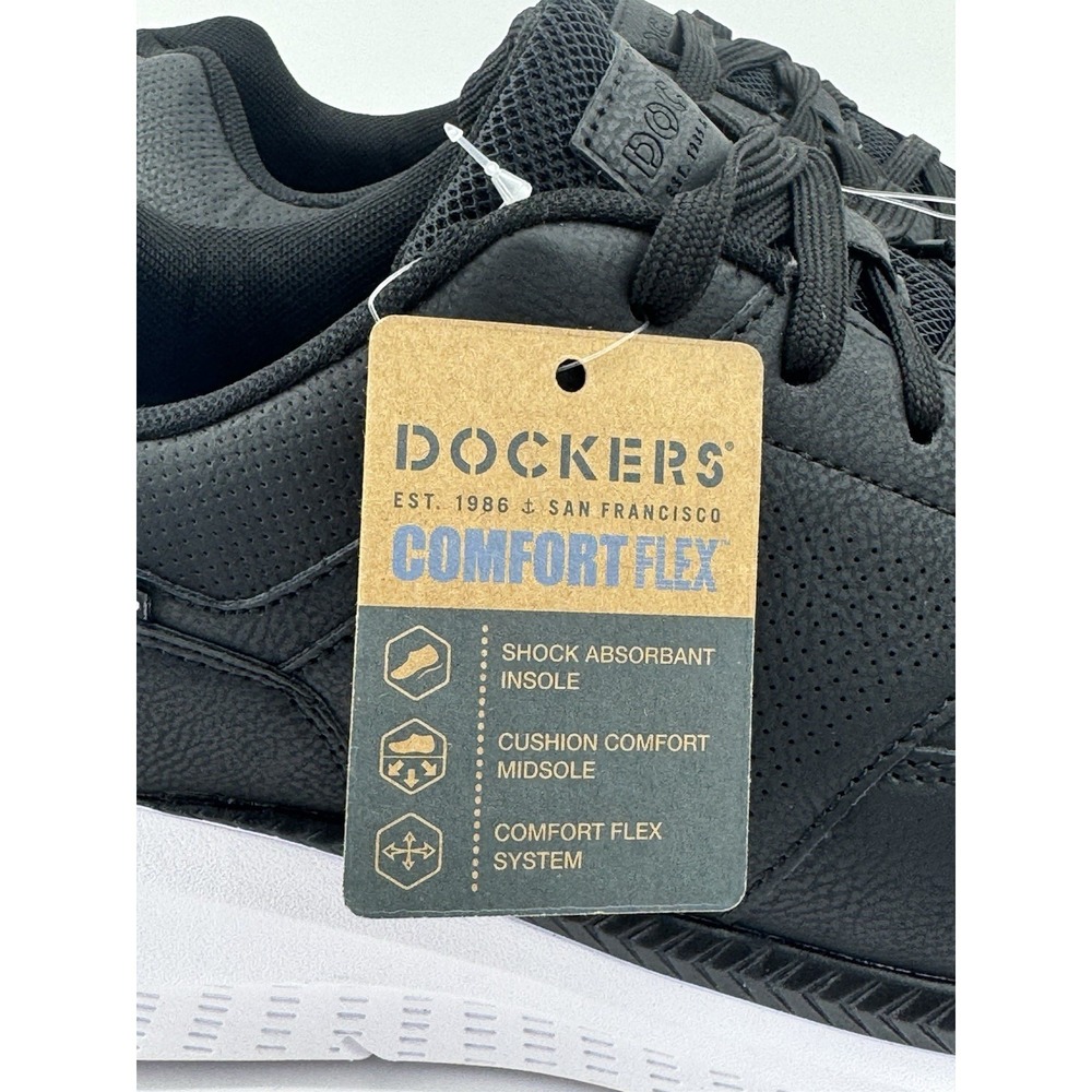 Dockers' Comfort Flex Walker Men's Wide Black White Shock Absorbant Work Size 13 - Picture 3 of 8